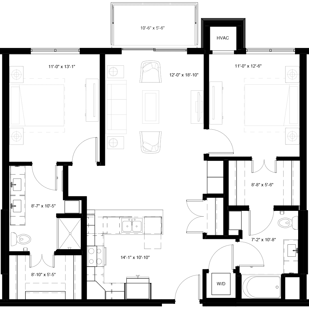 MAPLE Floorplan - Landsby on Penn
